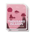 Thousand Island National Park of Canada Waterproof Vinyl Sticker, Canada Parks