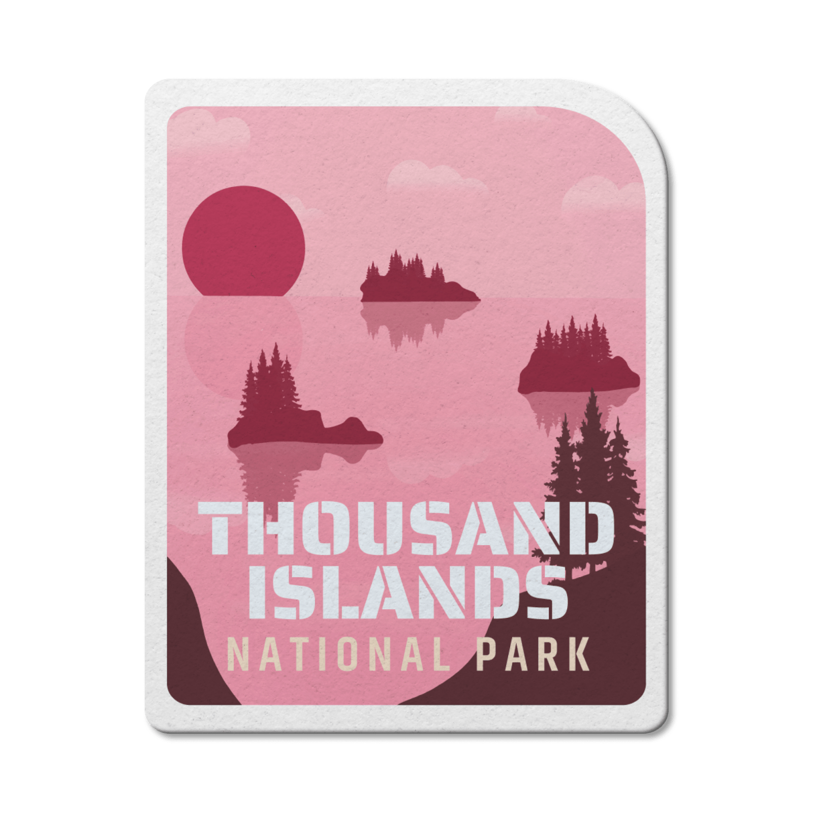 Thousand Island National Park of Canada Waterproof Vinyl Sticker, Canada Parks