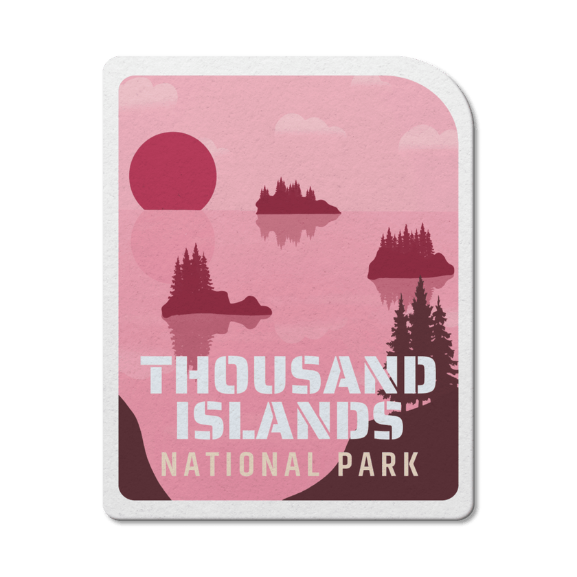 Thousand Island National Park of Canada Waterproof Vinyl Sticker, Canada Parks