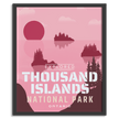 Thousand Islands National Park 'Explored' Poster, Canada Parks