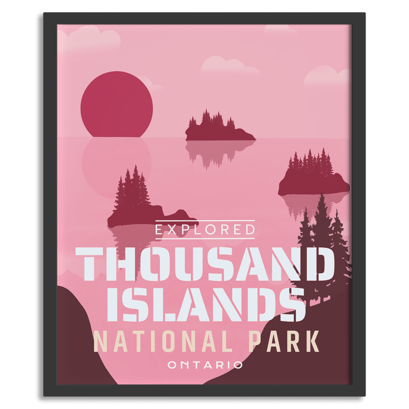 Thousand Islands National Park 'Explored' Poster, Canada Parks