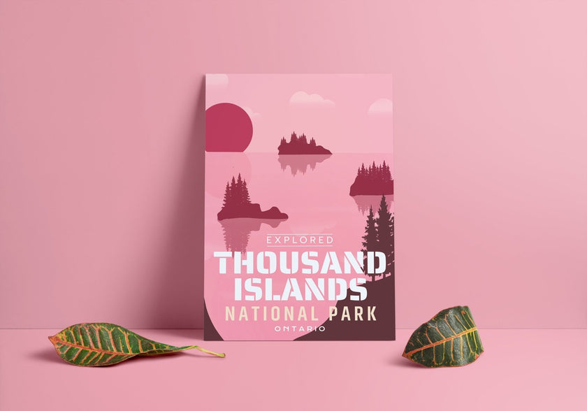 Thousand Islands National Park 'Explored' Poster, Canada Parks