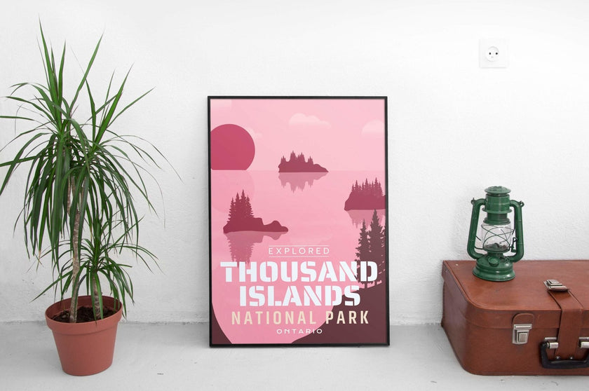 Thousand Islands National Park 'Explored' Poster, Canada Parks