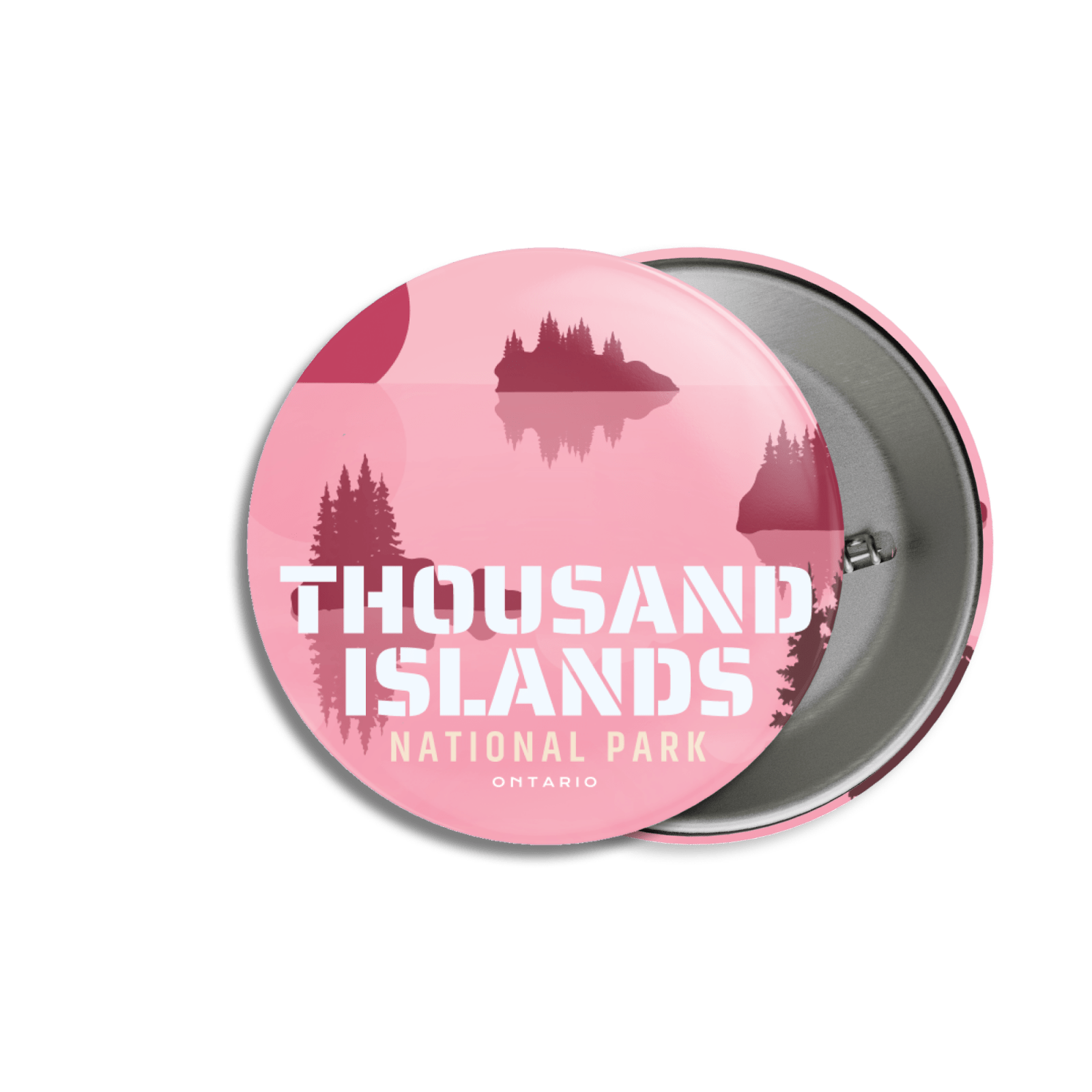 Thousand Islands National Park of Canada Pinback Button, Canada Parks