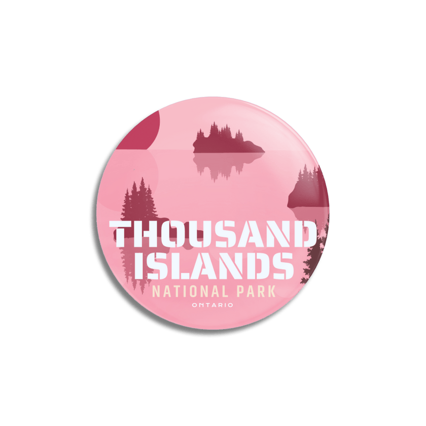 Thousand Islands National Park of Canada Pinback Button, Canada Parks