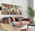 Three Beauties | STATEMENT TRIO Vintage Japanese Woodblock Art available framed or unframed
