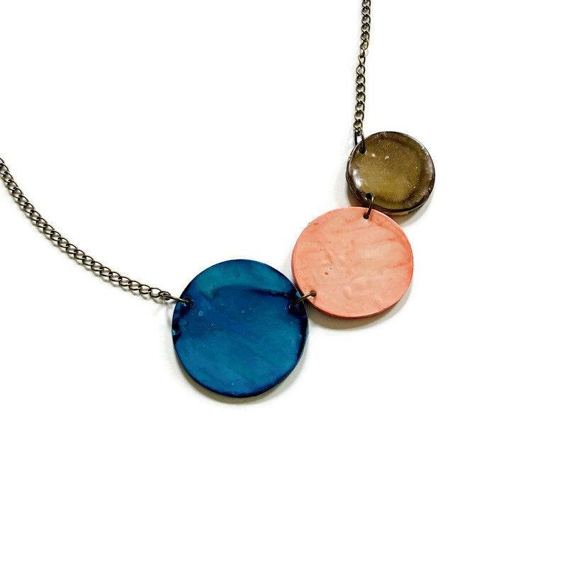 Tri Tone Statement Jewelry Set