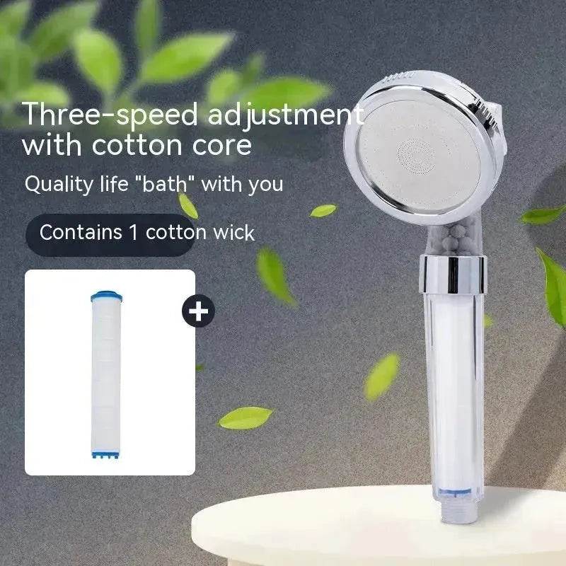 Three-speed Anion Supercharged Filtering Shower Head Nozzle