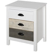 Avery Accent Table Storage Cabinet/Nightstand with 3 Drawers