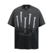 Tie-dye Gradient Dirty Short Sleeve