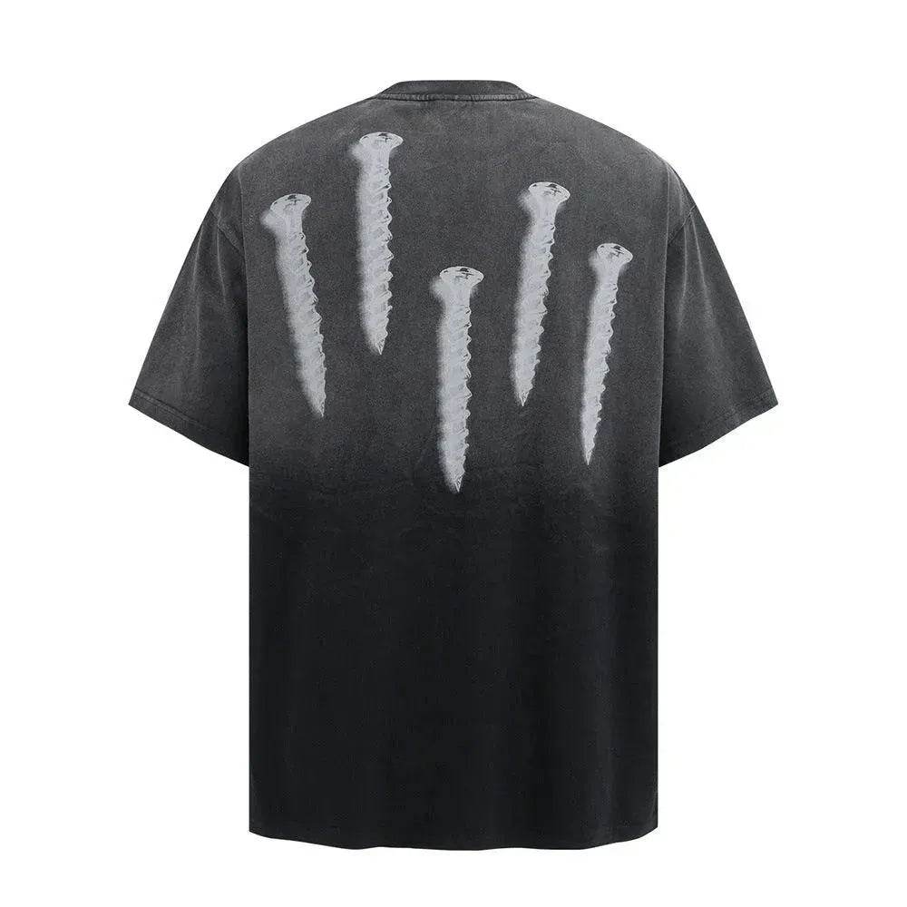 Tie-dye Gradient Dirty Short Sleeve