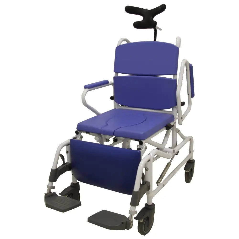 EZee Life HL170 Aluminum Tilt & Recline Rehab Shower Commode - Versatile Mobility Aid for Canadian Healthcare