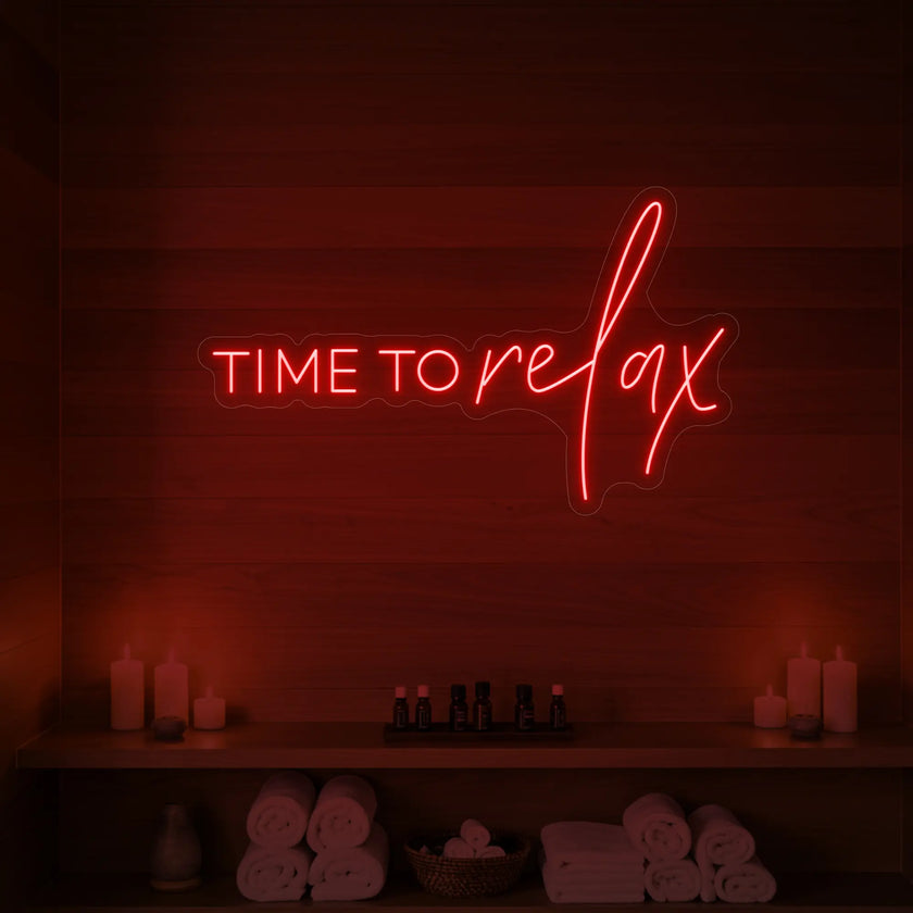 Time to Relax V1 Neon Sign