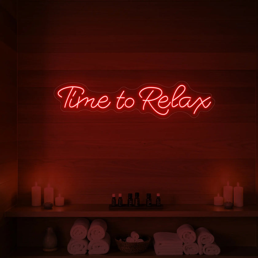 Time to Relax V2 Neon Sign