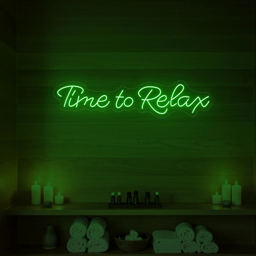 Time to Relax V2 Neon Sign