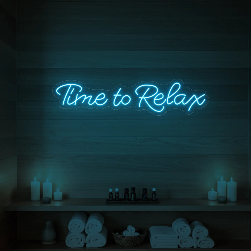 Time to Relax V2 Neon Sign