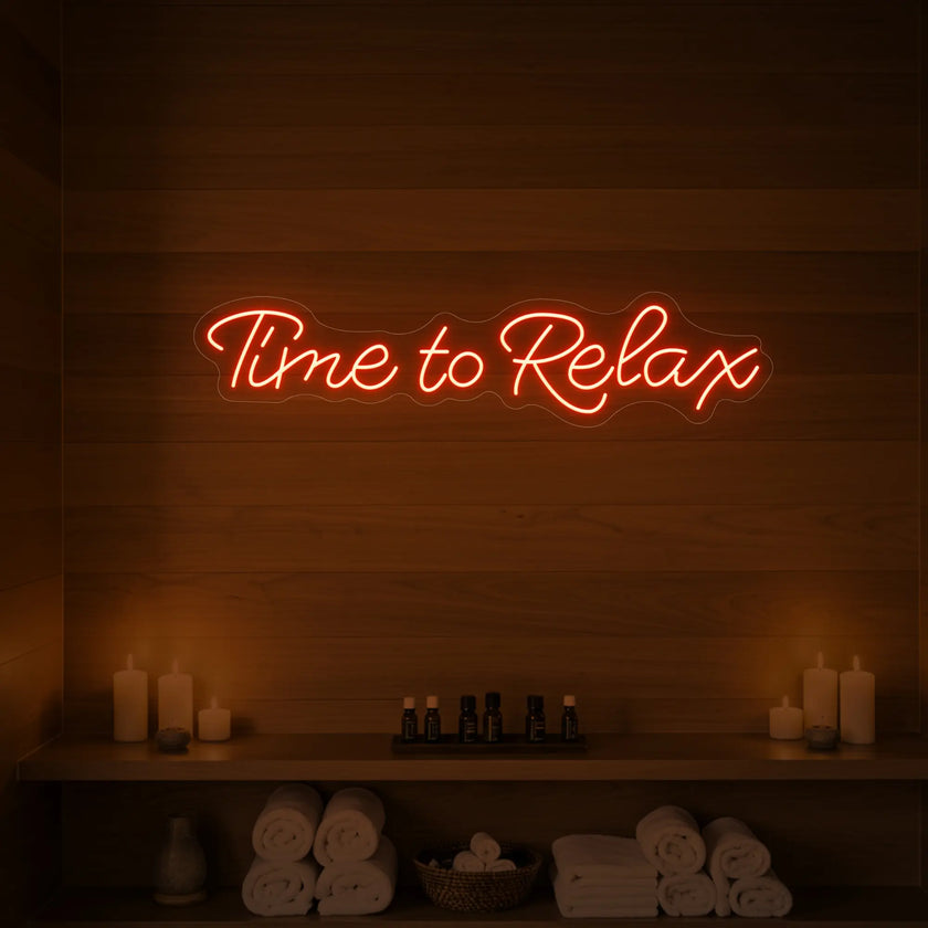 Time to Relax V2 Neon Sign