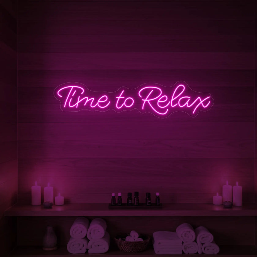 Time to Relax V2 Neon Sign