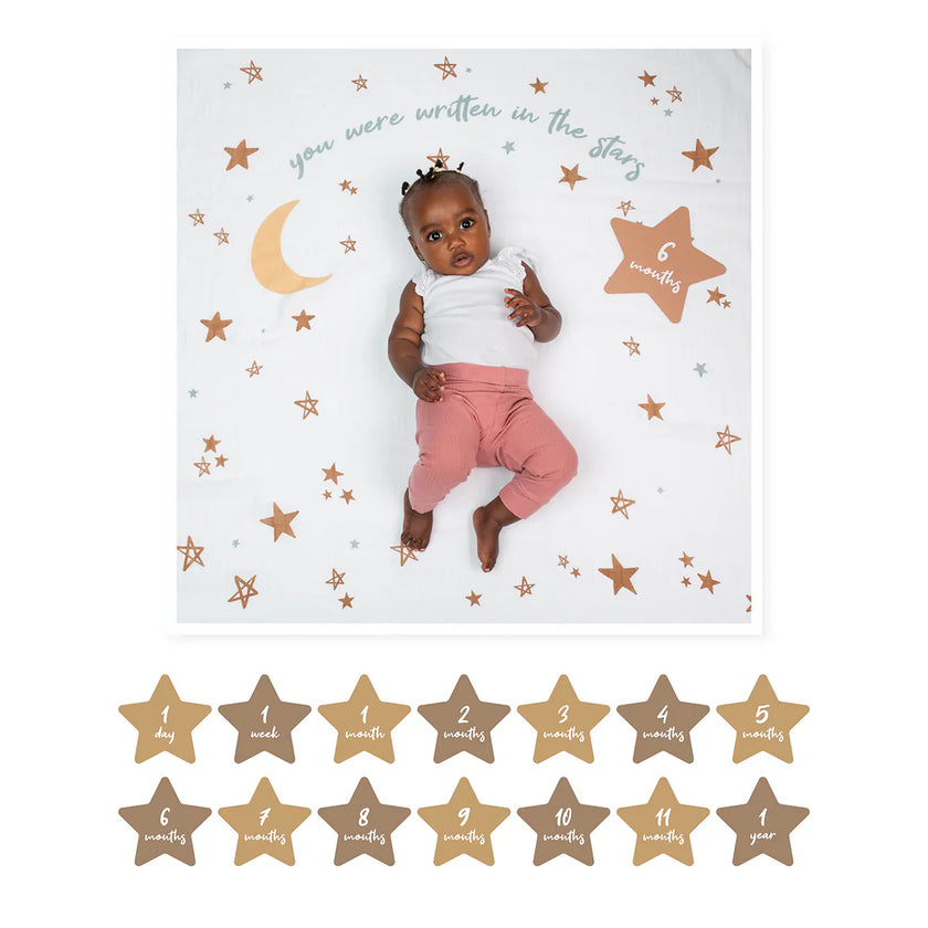 LULUJO Baby's 1st Year Milestone Blanket