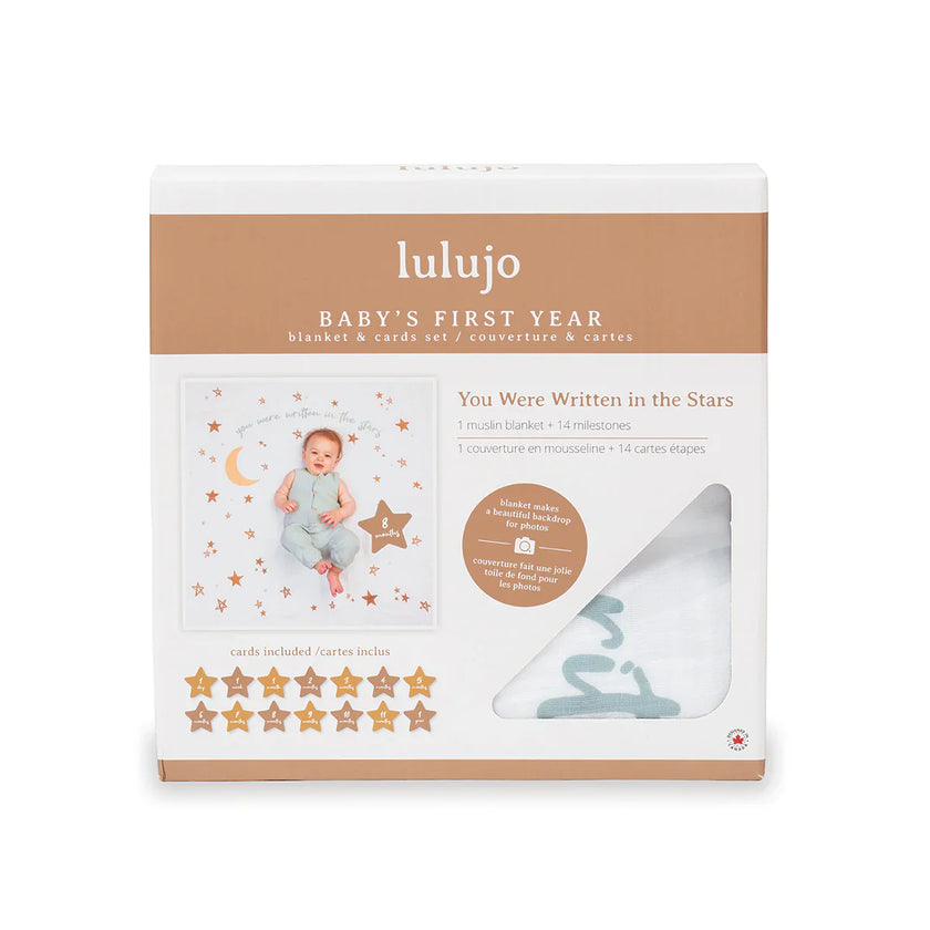 LULUJO Baby's 1st Year Milestone Blanket