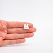 Tiny Bunny Pin | Adorable White Rabbit Brooch