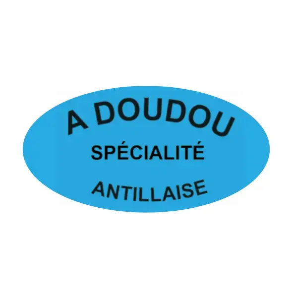 Étiquettes ovales, blanc, 1
