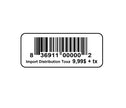 Étiquettes rectangulaires (1 COULEUR) 500