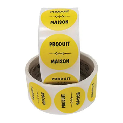 Étiquettes rondes 1 ½