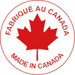 Étiquettes rondes, avec inscription « Fabriqué au Canada » (500)