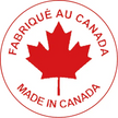 Étiquettes rondes, avec inscription « Fabriqué au Canada » (500)