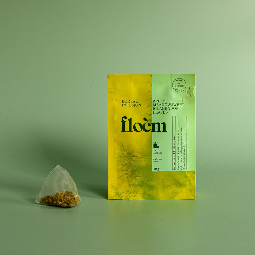 Tisane en sachets - Pomme, reine des prés & feuilles du Labrador