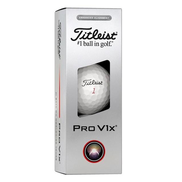 Balles de golf Titleist Pro V1x 2025 à alignement amélioré