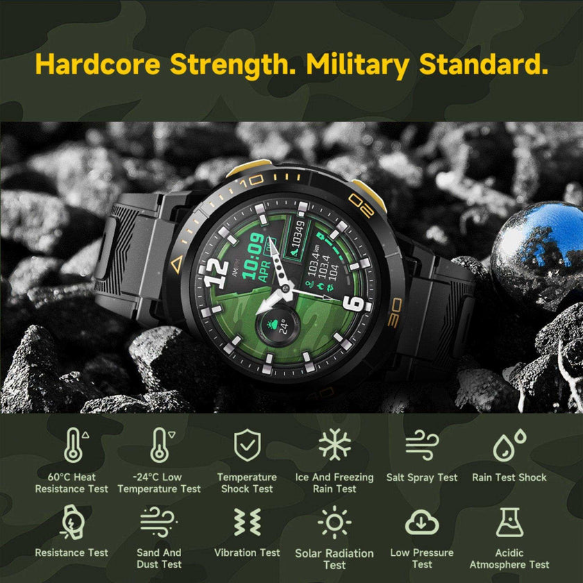 TUTT ZL1 Rugged Android AMOLED Smart Watch 4G GPS | 2MP HD Camera | IP68 1 ATM | 2GB-16GB ROM | Titanium Alloy