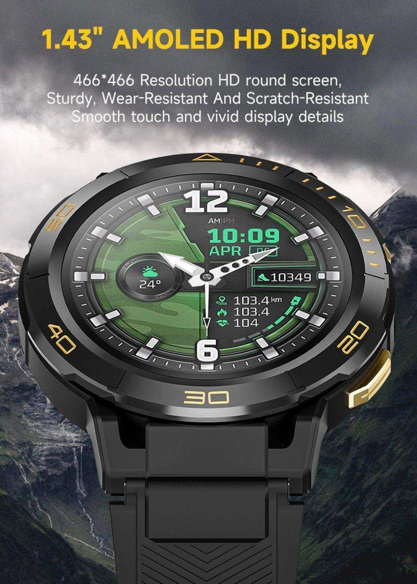 TUTT ZL1 Rugged Android AMOLED Smart Watch 4G GPS | 2MP HD Camera | IP68 1 ATM | 2GB-16GB ROM | Titanium Alloy