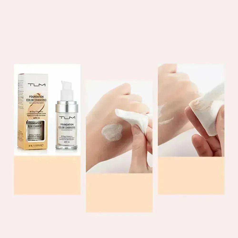 TLM Colour Changing Foundation SPF 50 Liquid Makeup