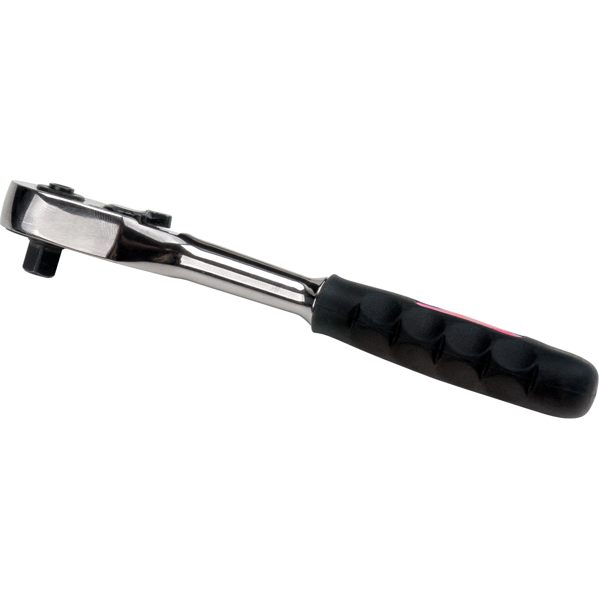 Quick-Release Rubber Grip Ratchet Wrench, 1/4