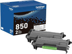 Brother TN850 High Yield Black Toner Cartridges - 2 Pack