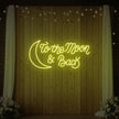 To The Moon & Back V2 Neon Sign