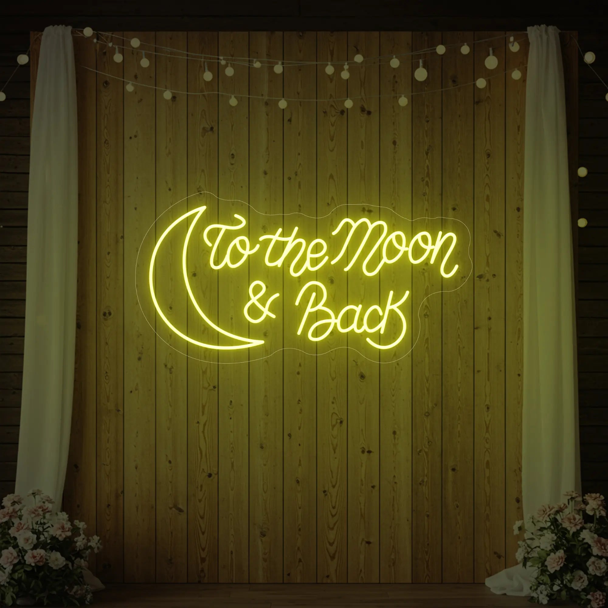 To The Moon & Back V2 Neon Sign