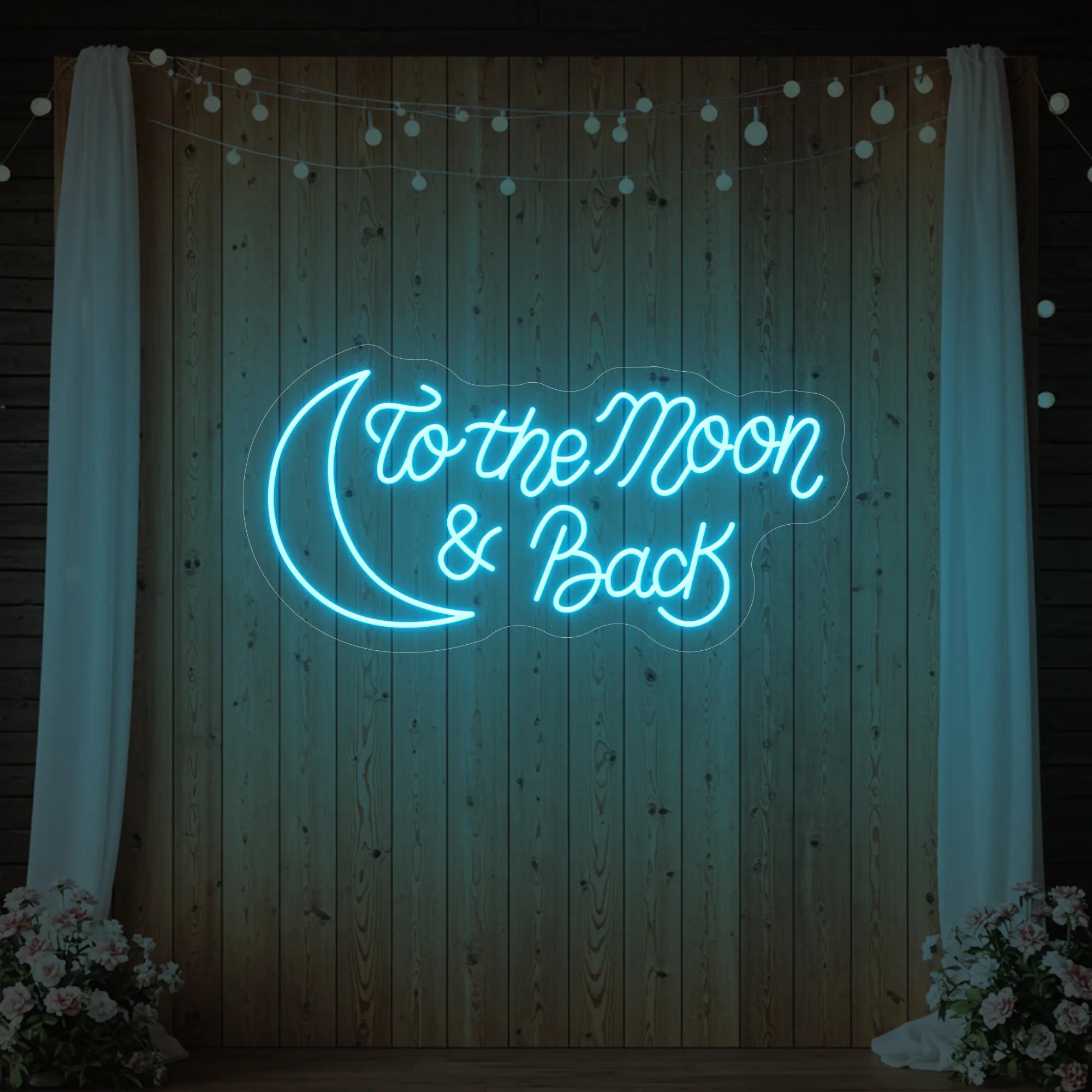 To The Moon & Back V2 Neon Sign