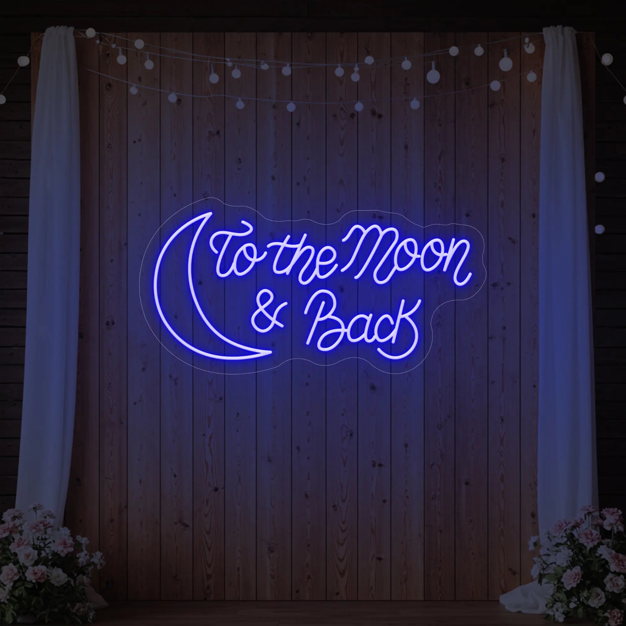 To The Moon & Back V2 Neon Sign