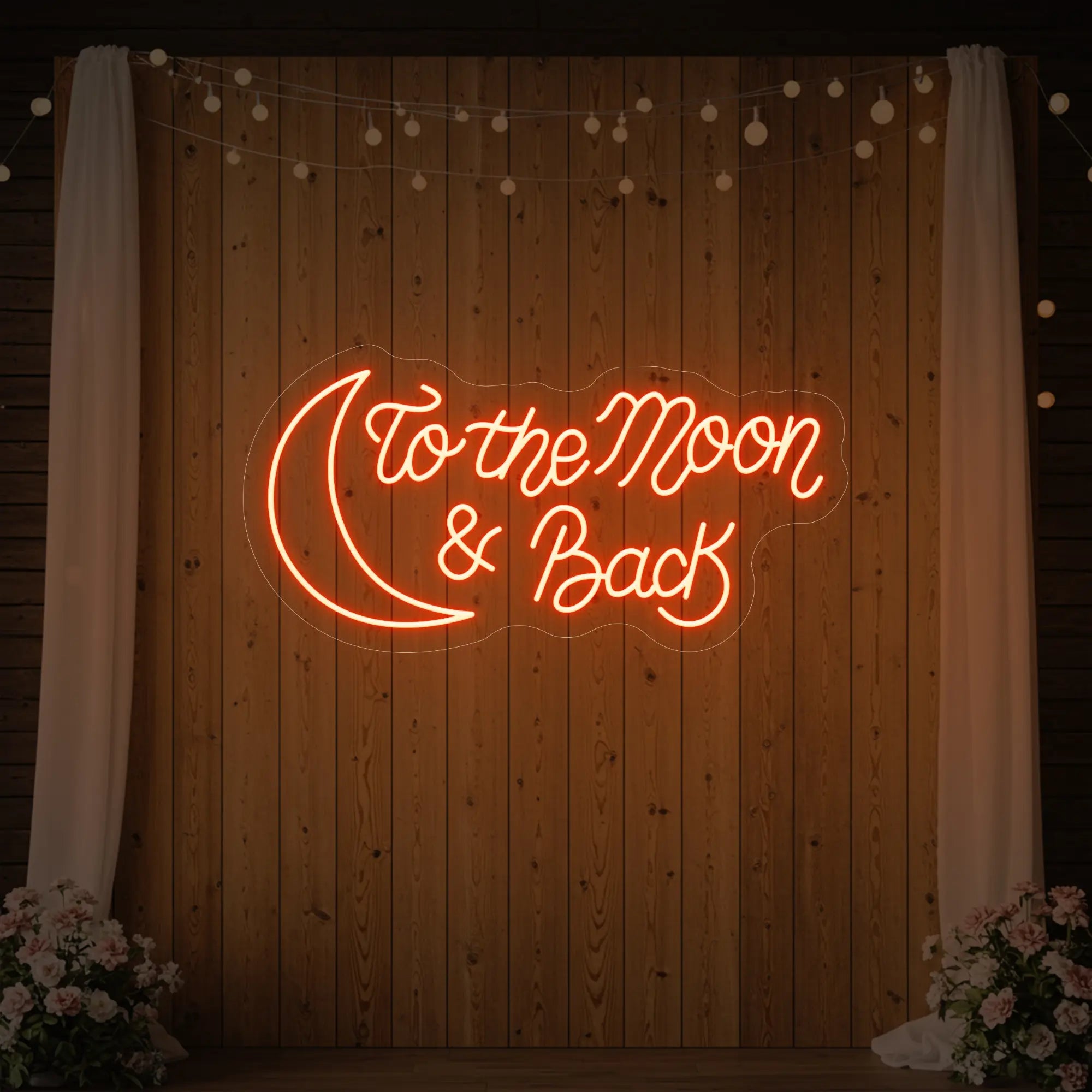 To The Moon & Back V2 Neon Sign