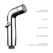Toilet Spray Cleaner Stainless Steel Toilet Companion, Button Water Stop, Dual Function.