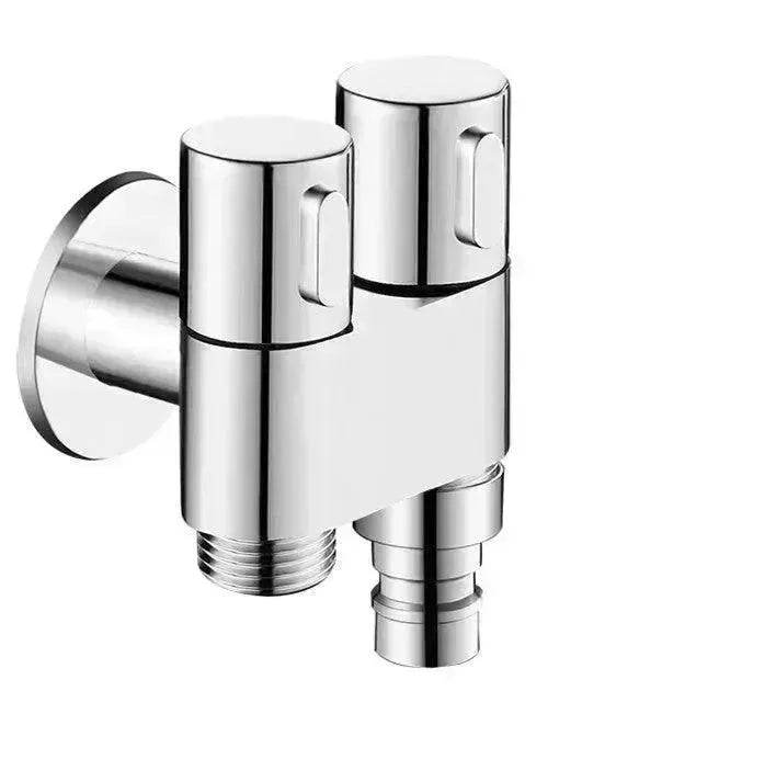 Toilet Spray Cleaner Toilet Booster Spray Gun Double Control Angle Valve Brass Faucet
