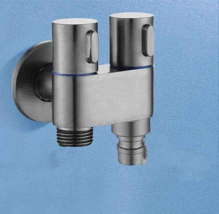 Toilet Spray Cleaner Toilet Booster Spray Gun Double Control Angle Valve Brass Faucet