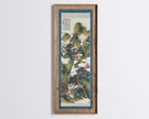 Tomonoura Japanese Landscape Art Print: Vintage Tall Artwork