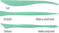 Clay Spatula 3 pcs Set