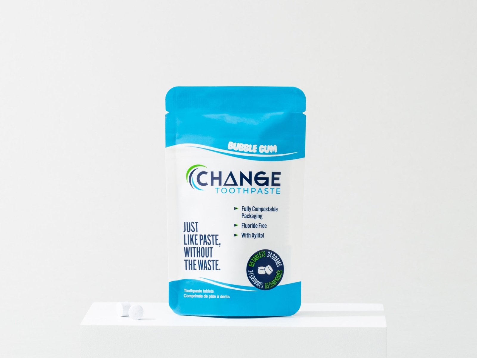 Toothpaste Tablets - Bubble Gum - Fluoride Free
