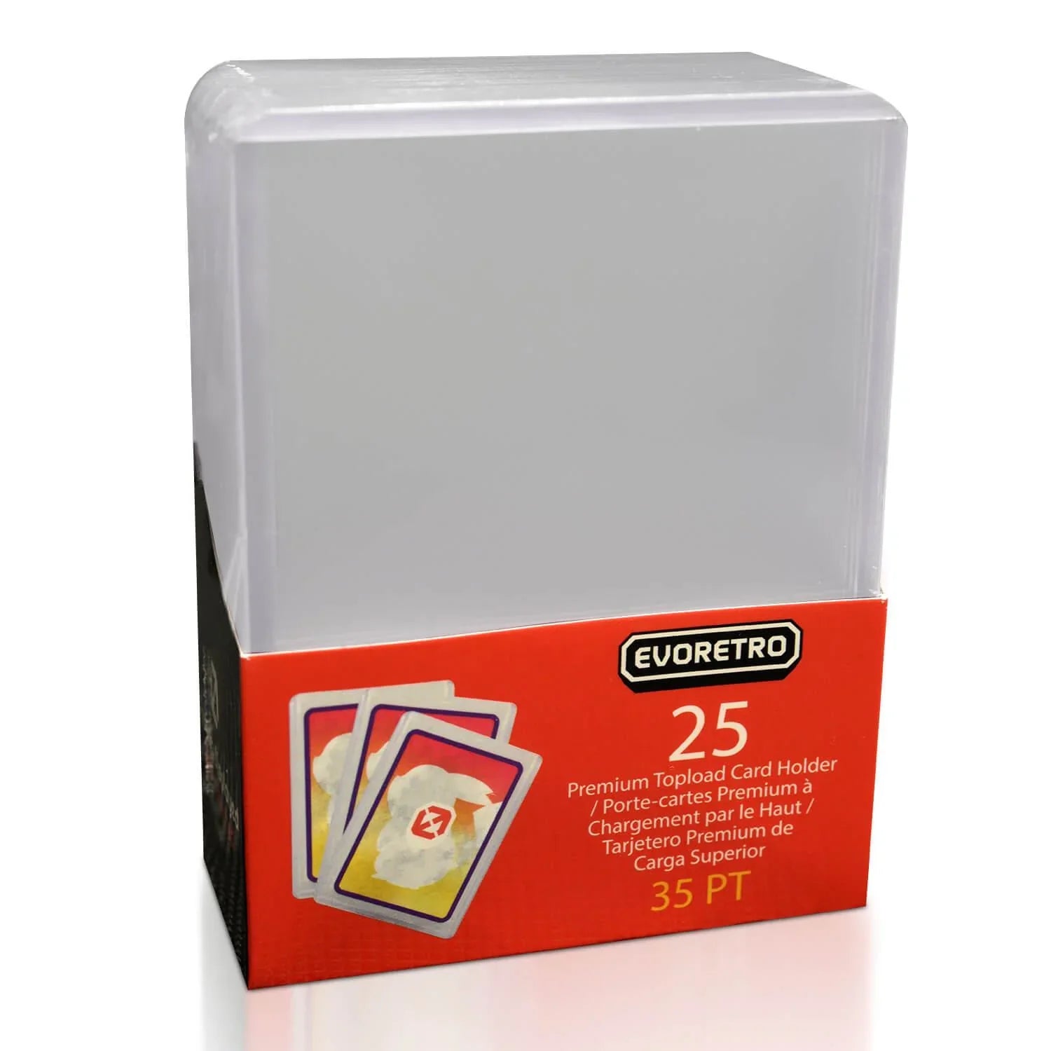 EVORETRO 3x4 Toploader, 25 Pack