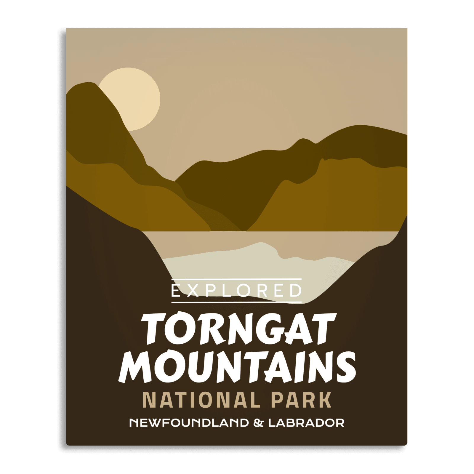 Torngat Mountains National Park 'Explored' Poster, Canada Parks